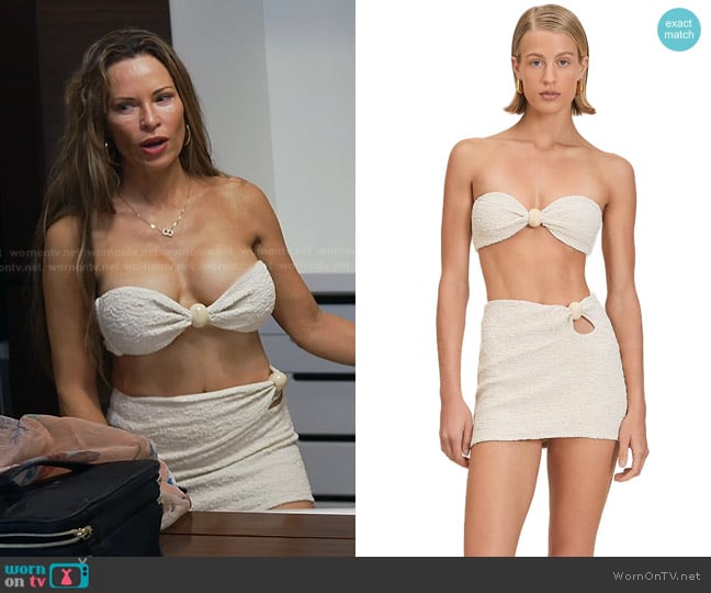 Devon Windsor Noah-Nina Bikini and Eve Skirt worn by Britani Bateman on The Real Housewives of Salt Lake City