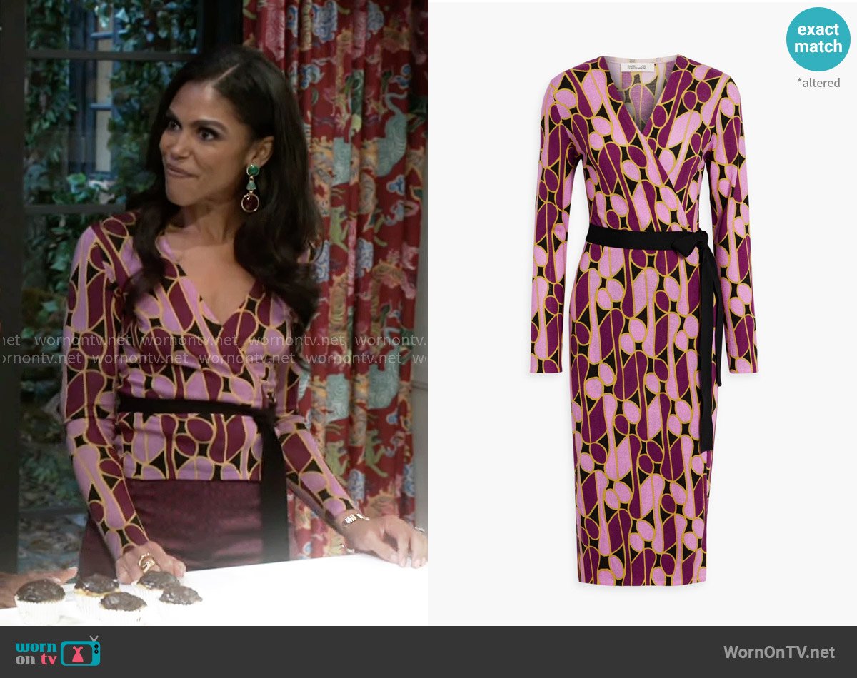 Diane von Furstenberg Luella Dress worn by Dani Dupree (Karla Mosley) on Beyond the Gates