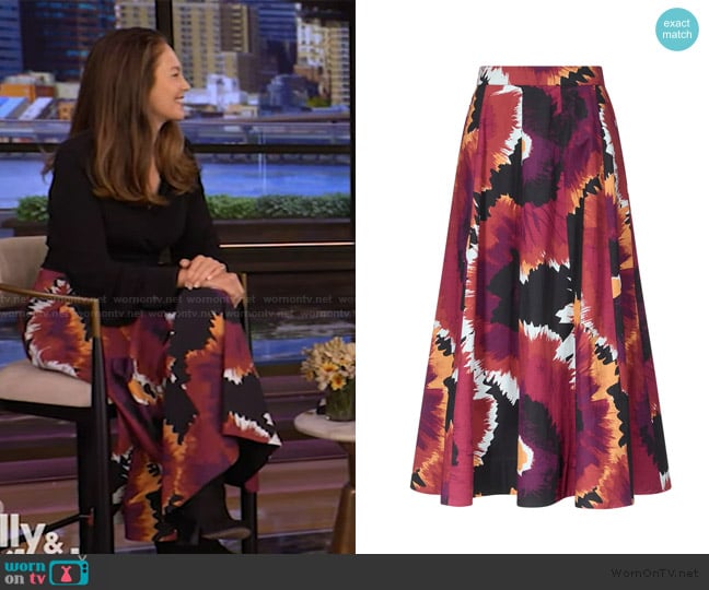 Diane von Furstenberg Marley Skirt worn by Diane Lane on Live with Kelly and Mark