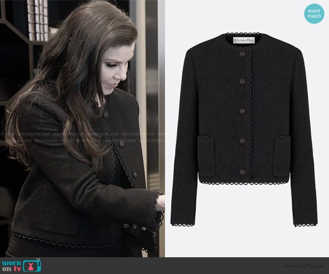 Dior Cropped Jacket worn by Heather Dubrow on The Real Housewives of Orange County