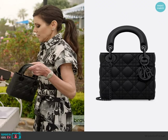 Dior Mini Lady Dior Bag worn by Heather Dubrow on The Real Housewives of Orange County
