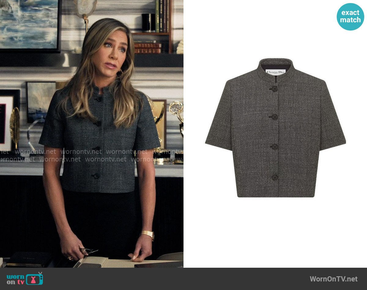 Dior Short Sleeve Jacket worn by Alex Levy (Jennifer Aniston) on The Morning Show