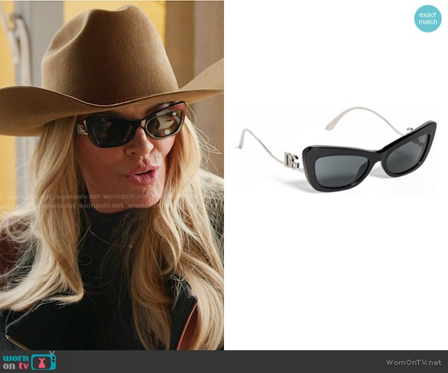 Dolce & Gabbana 4467B Cat Eye Sunglasses worn by Heather Gay on The Real Housewives of Salt Lake City