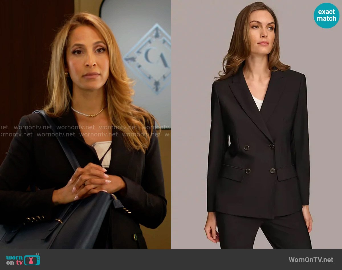 Lily’s black blazer on The Young and the Restless