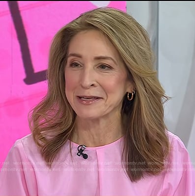 Dr. Marisa Weiss’s pink palloon sleeve top on Today