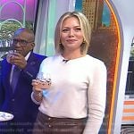 Dylan’s brown leather skirt on Today