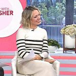 Dylan’s whtie stripe sweater dress on Today