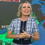 Dylan’s blue tweed zip dress on Today