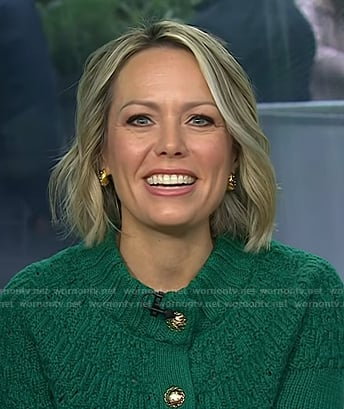 Dylan's gold tear drop earrings on Today