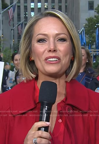 Dylan’s red stud earrings on Today