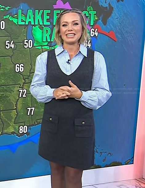 Dylan’s suede mixed media dress on Today