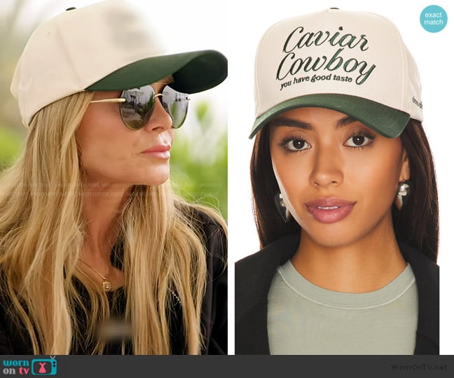 Eleven Eleven Caviar Cowboy Cap worn by Tamra Judge on The Real Housewives of Orange County