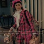 Elsbeth’s pink suitcase on Elsbeth