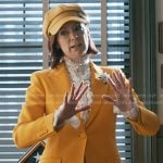 Elsbeth’s yellow blazer and pants suit on Elsbeth
