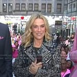 Sheryl Crow’s embellished leather moto jacket on Today