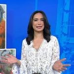 Emilie’s white lace blouse on Today