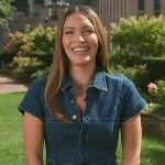 Emily’s denim jumpsuit on Access Hollywood