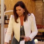 Emily’s denim button front dress on The Real Housewives of Orange County