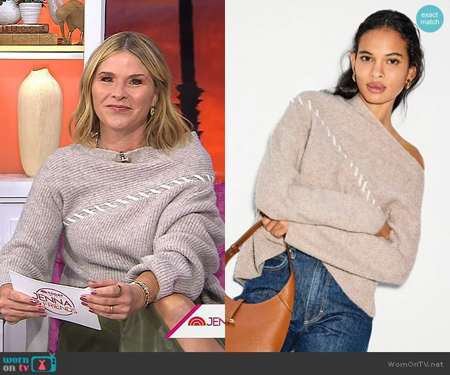 En Saison Bernadette Sweater worn by Jenna Bush Hager on Today