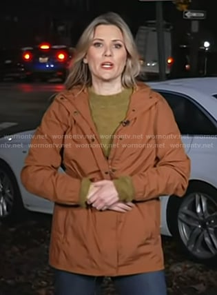 Erin McLaughlin's brown jacket on Today