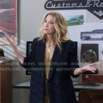 Eve’s denim oversized blazer on Shifting Gears