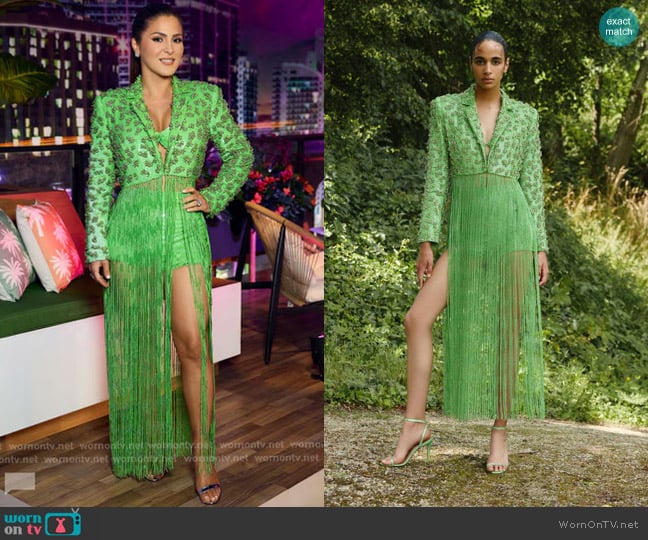 Rami Kadi Fall/Winter 22-23 Couture Collectio worn by Stephanie Shojaee (Stephanie Shojaee) on The Real Housewives of Miami