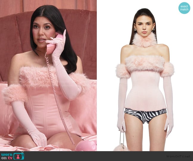 Fanci Club Marilyn Bustier Corset worn by Kourtney Kardashian (Kourtney Kardashian) on The Kardashians