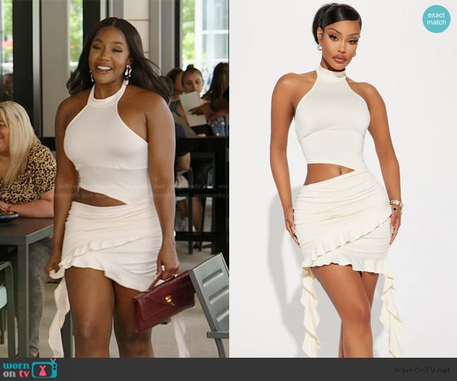 Fashion Nova Hot For Life Mini Dress worn by Jassi Harris on The Real Housewives of Potomac