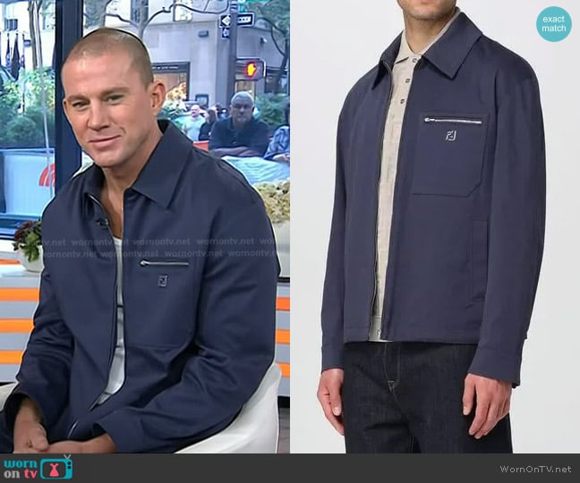 Fendi Zip-up Shirt Jacket worn by Channing Tatum on Today