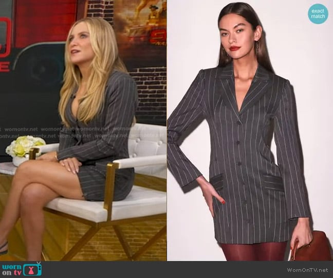Fleur du Mal Maxwell Blazer Dress worn by Jessica Capsha on Good Morning America