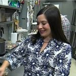 Ivy Odom’s floral long sleeve dress on Today