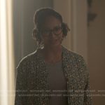 Kristin’s floral quilted jacket on Reasonable Doubt