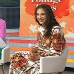 Jacqui Gifford’s white fruit print shirtdress on Today
