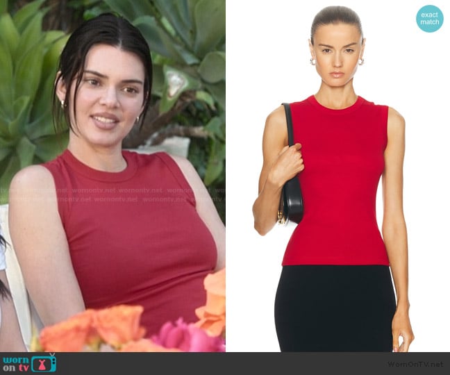 Flore Flore Esme Tank Top worn by Kendall Jenner (Kendall Jenner) on The Kardashians