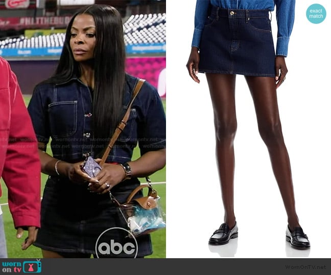 Frame The Denim Mini Skirt worn by Ava Coleman (Janelle James) on Abbott Elementary