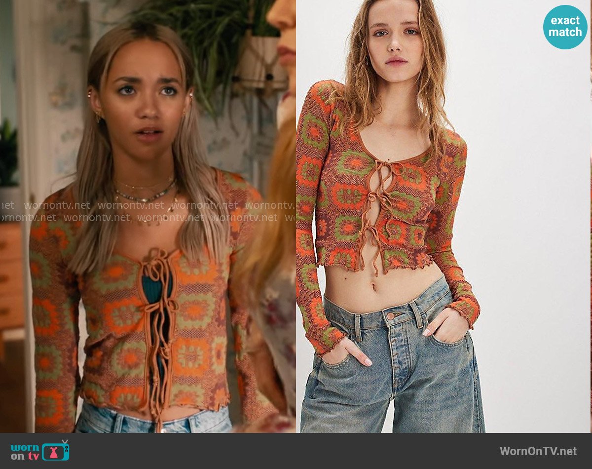 Free People Free For All Cardi worn by Ava (Amirah J) on High Potential