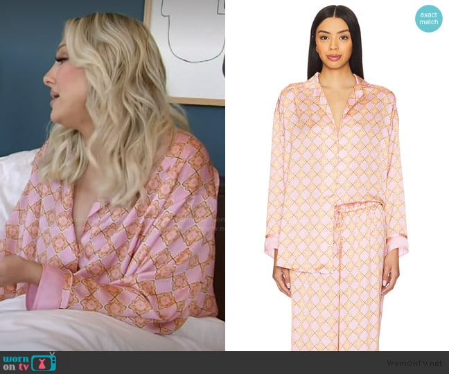 Free People X Intimately Fp Dreamy Days Pajama Set worn by Gina Kirschenheiter on The Real Housewives of Orange County