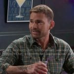 Gabe’s green plaid shirt on Shifting Gears