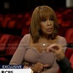 Gayle King’s sweetheart neckline jumpsuit on CBS Mornings