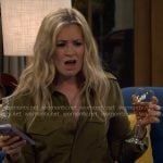 Gemma’s green button down shirt on The Neighborhood