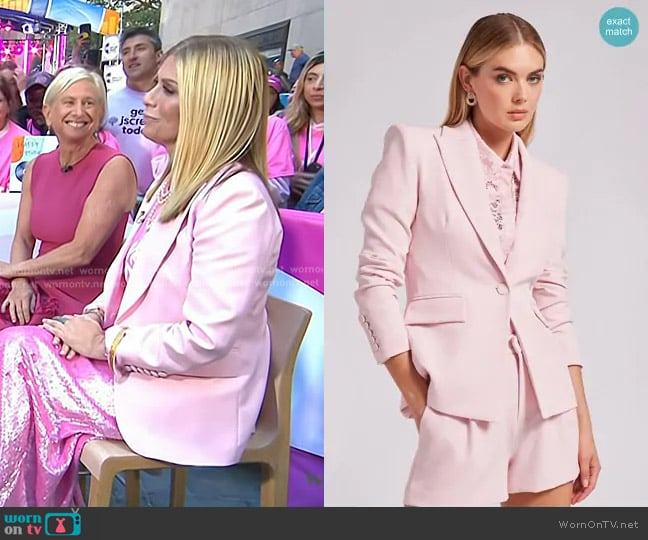 Generation Love Aimee Crepe Blazer in Ballet Slipper worn by Jill Martin on Today