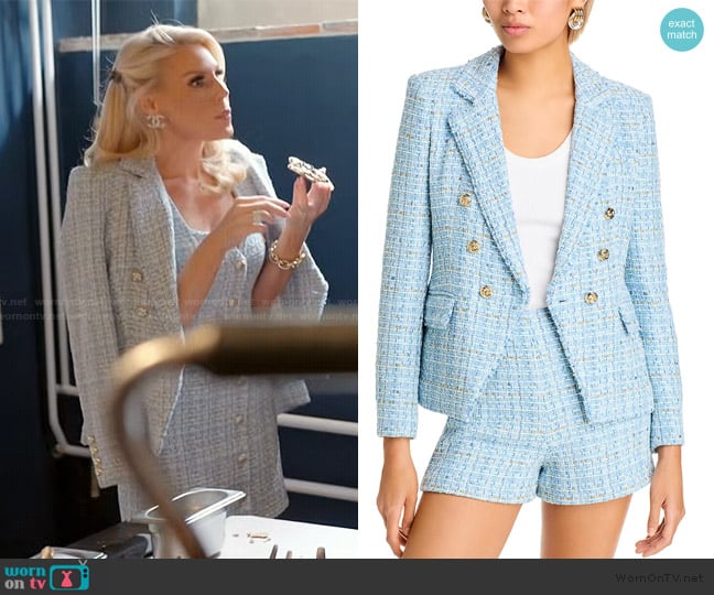 Generation Love Eliza Tweed Blazer worn by Gretchen Rossi on The Real Housewives of Orange County