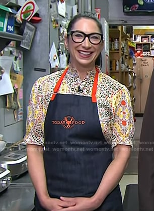 Gesine Bullock-Prado's floral blouse on Today