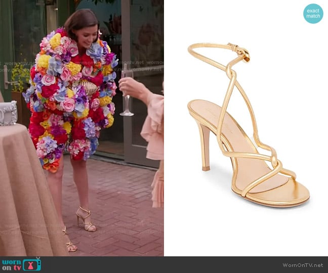 Bronwyn’s gold strappy sandals on RHOSLC
