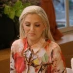 Gina’s floral print top on The Real Housewives of Orange County