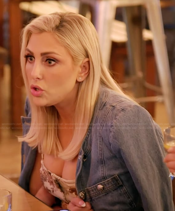 Gina’s denim jacket and dress on The Real Housewives of Orange County