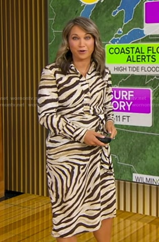 Ginger's animal print shirtdress on Good Morning America