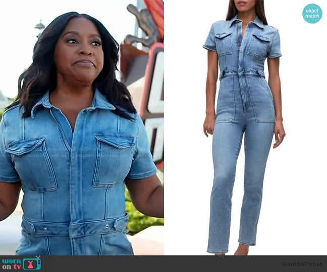 Good American Fit for Success Jumpsuit worn by Sherri Shepherd on Sherri