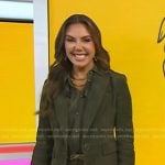 Kendra Scott’s green suede blazer on Today