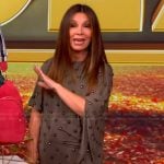 Gretta’s green studded dress on The View